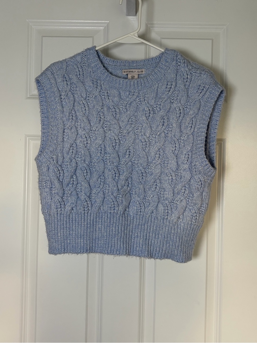 Sincerely Jules Cable Knit Sleeveless Sweater Vest